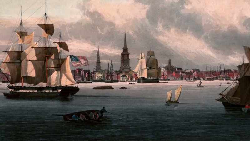 Finally, his ship docked at the wharf in Philadelphia