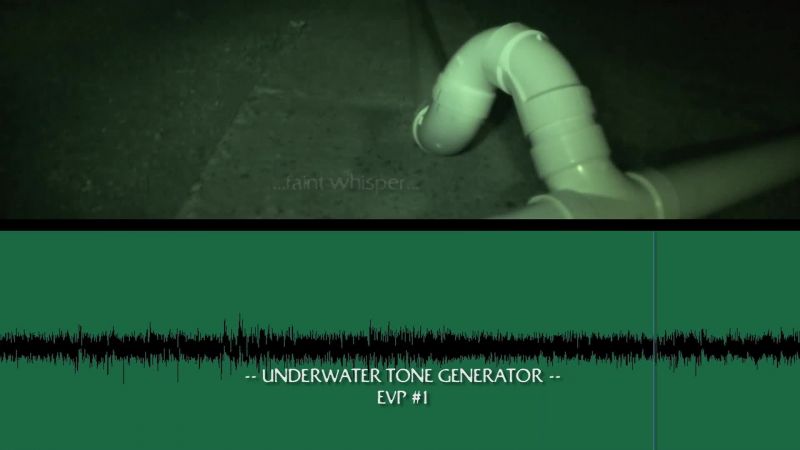 Finally, the water microphone captured an incredible evp