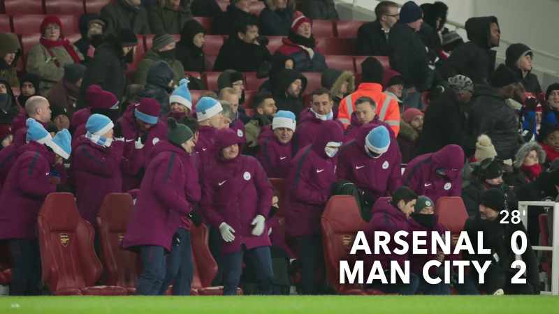 Finish with his left. It's 2-0 to Manchester City