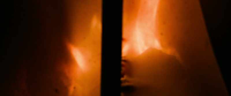 [fire crackles]