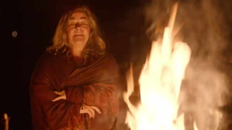 (fire crackles)