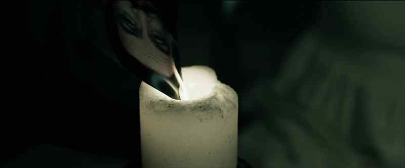 [fire crackling]