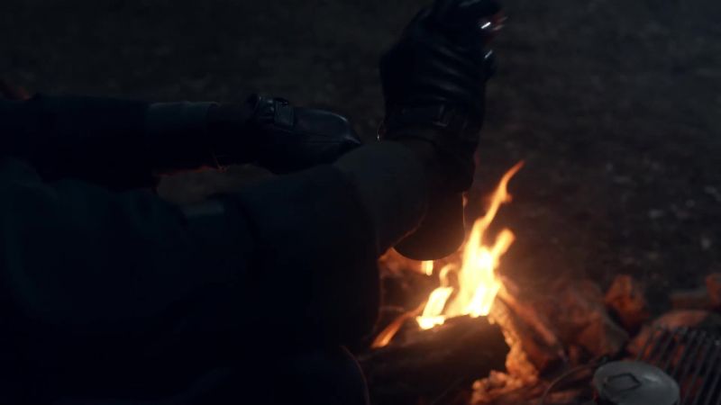 [Fire crackling]