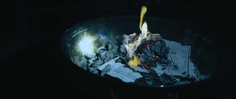 [fire crackling]
