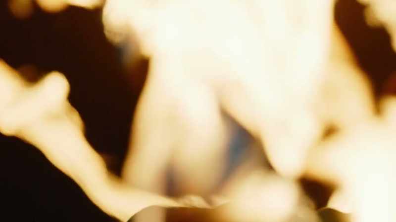 [Fire roaring]