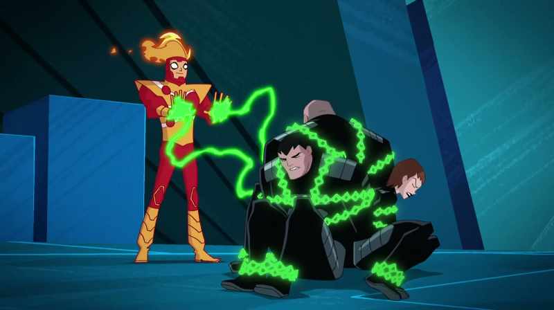 Firestorm's absorbing all the green energy coming this way