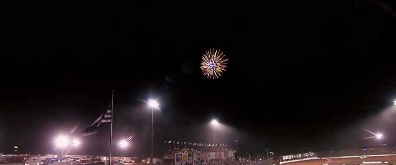 (fireworks popping) (happy music)
