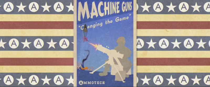 First, we changed the game with the chain-fed machine gun