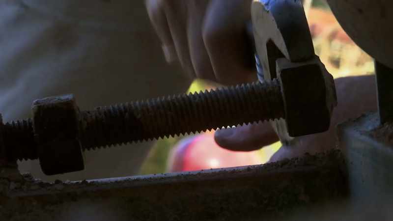 First, Pete needs to loosen this bolt