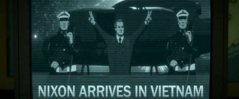 First press helicopter into Saigon since the cease fire