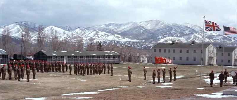 First Special Service Force pass in review