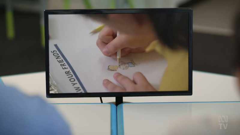 First we're going to ask them to draw their friends