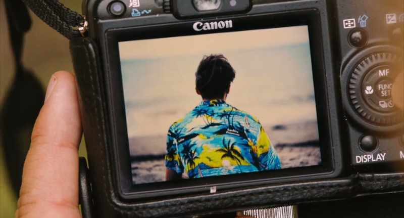 First with the sea in the background