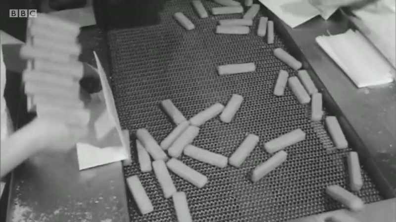 Fish fingers were produced