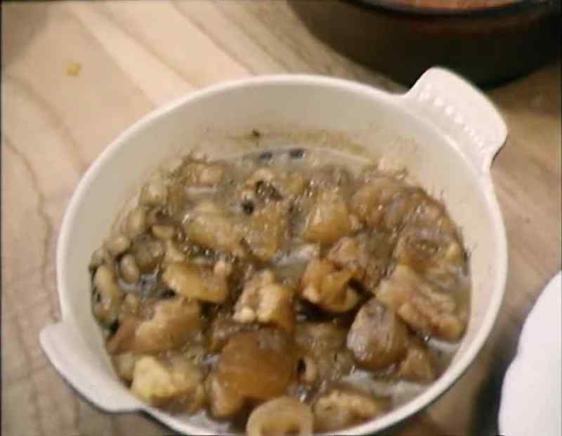 Fish Tea, Calverton Beans, Corn Mill Pone, for pudding