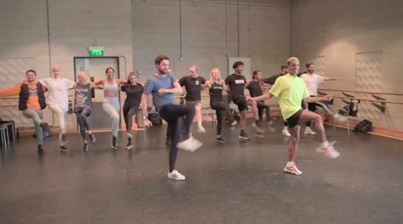Five, six, seven and step kick, step kick