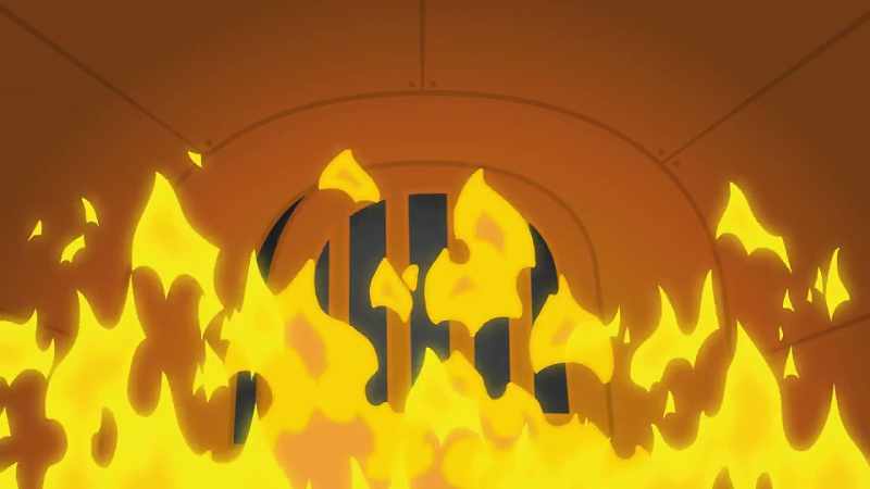 (Flames crackle)