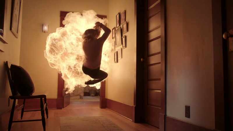 [flames roaring]