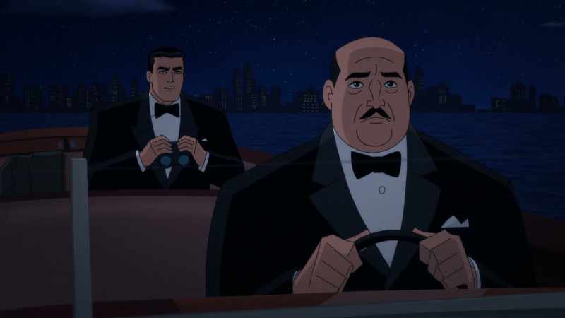 Flashy cabaret act, gambling ship, hiding in plain sight. Smart