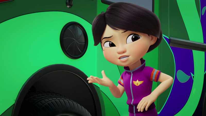 flat tire. -Si, es verdad