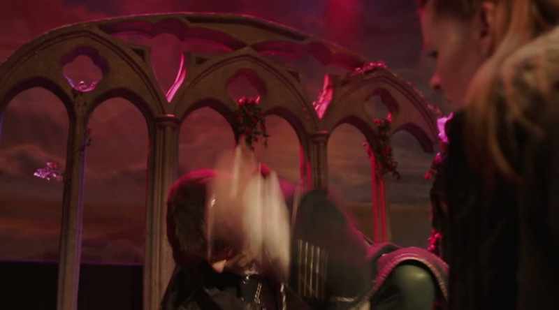 [Flesh squelches] - [Monica gasps]