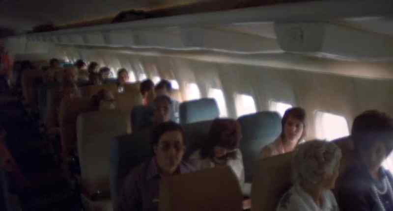 [Flight attendant] Our flight time to Los Angeles