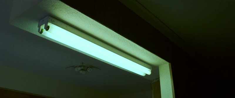 (fluorescent lights buzzing menacingly)