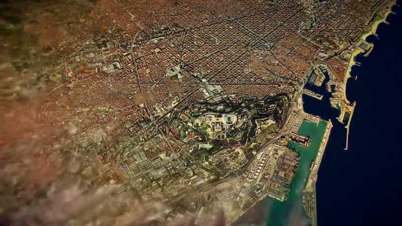 Flying high over Barcelona