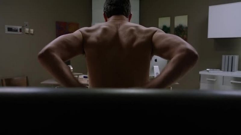 Fold your arms behind your back