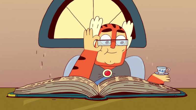 [footsteps approaching] -[crash]
