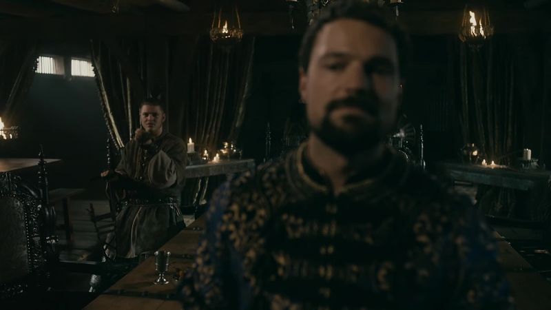 [footsteps receding] - [Ivar scoffs]
