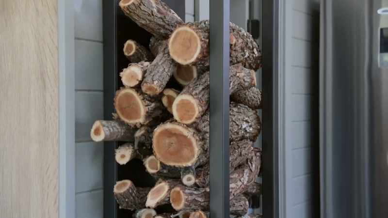 For instance, it's filled with wood