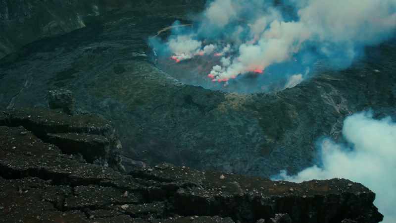 For over 20 years he's ventured into active volcanoes