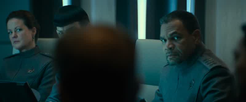 For reasons unknown John Harrison has just declareda one man war against StarfleetAnd under no circumstances are we to allow this manto escape Federation spaceYou here tonight represent the senior