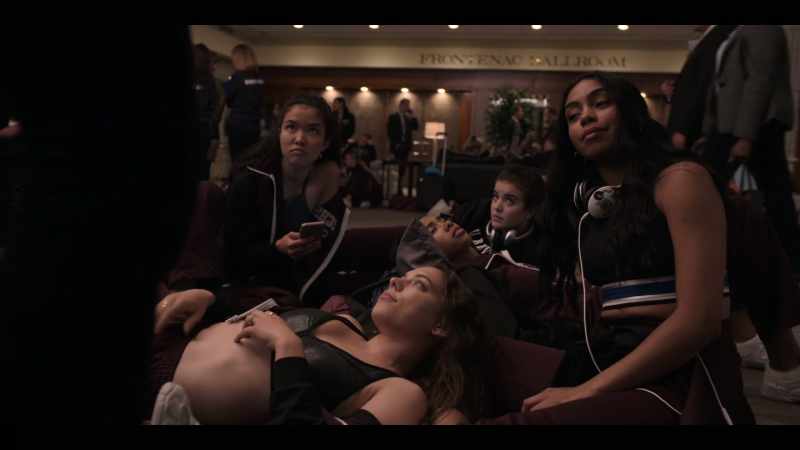 Four girls per room, two to a bed