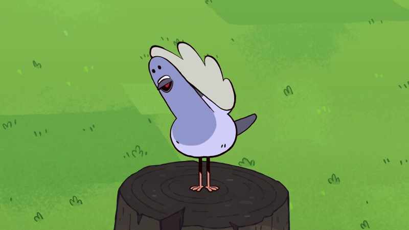 Four skinny legs, long neck, scruffy mane