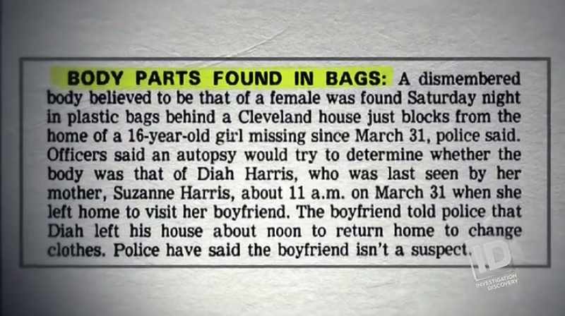 FOUR WEEKS LATER, HER BODY IS DISCOVERED