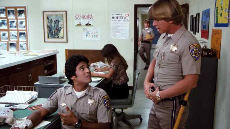 Foxy chick you got there, Ponch