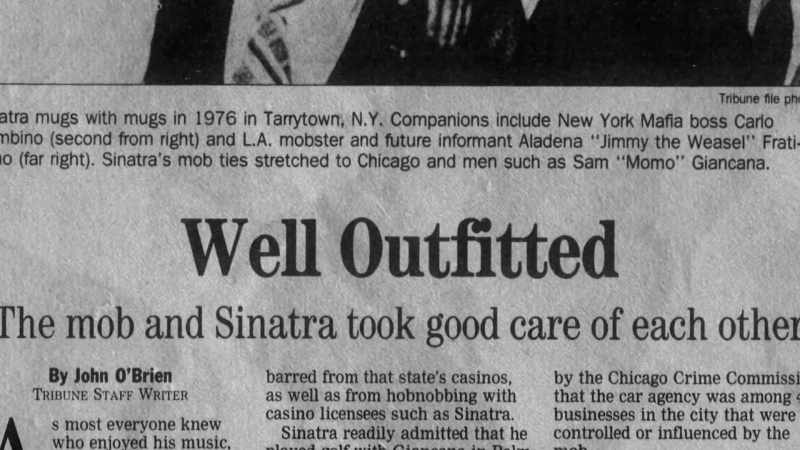 Frank was a big fan of the wiseguys