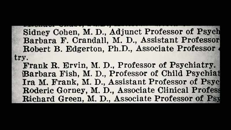 Frank Ervin's name was removed from all subsequent drafts altogether