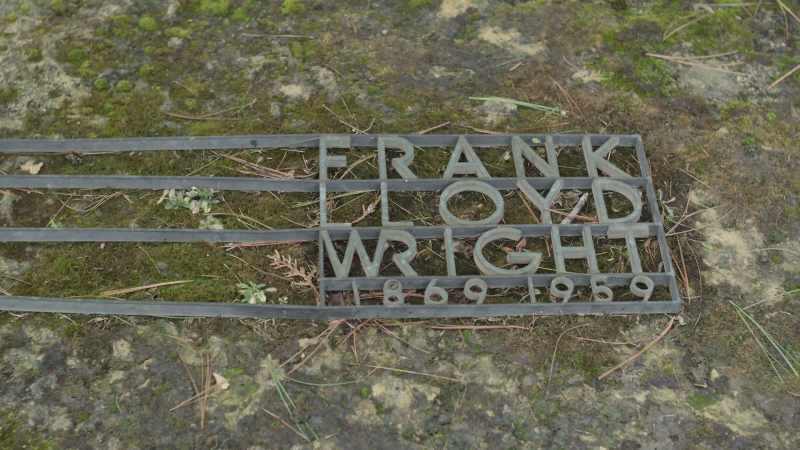 Frank Lloyd Wright was laid to rest in the one place