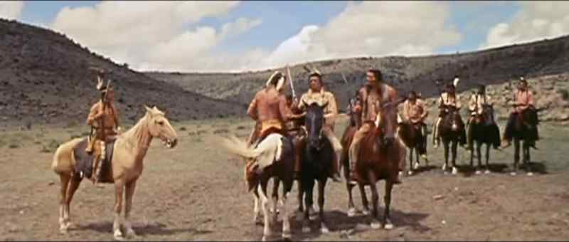 Fresh Comanche scalps in the their wagon