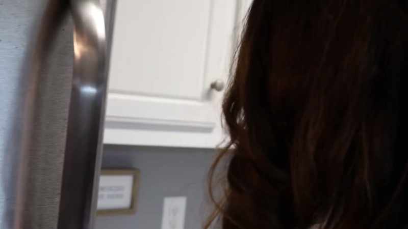(fridge door opens)