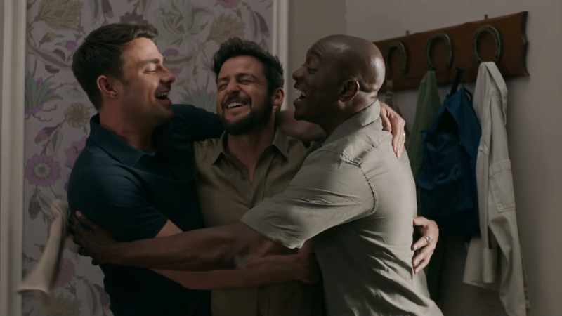 [friends laughing]