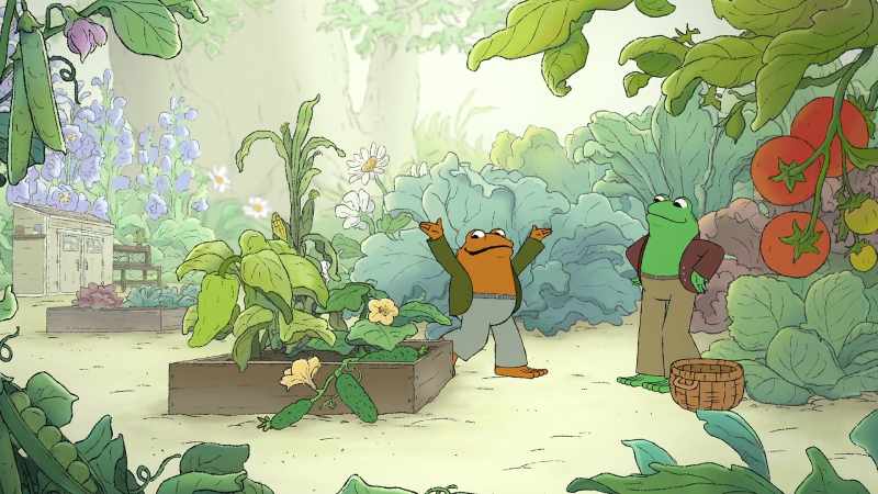 Frog, look atall these ripe summer veggies you grew