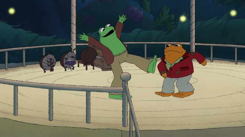 [Frog panting] For the jacket, Toad!-[Lizard laughing] Whoo!
