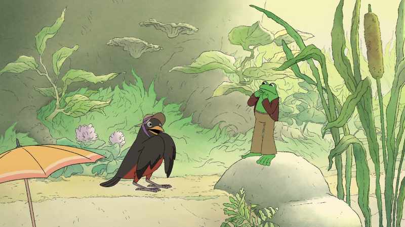 Frog! You better fly!I saw something scary coming this way