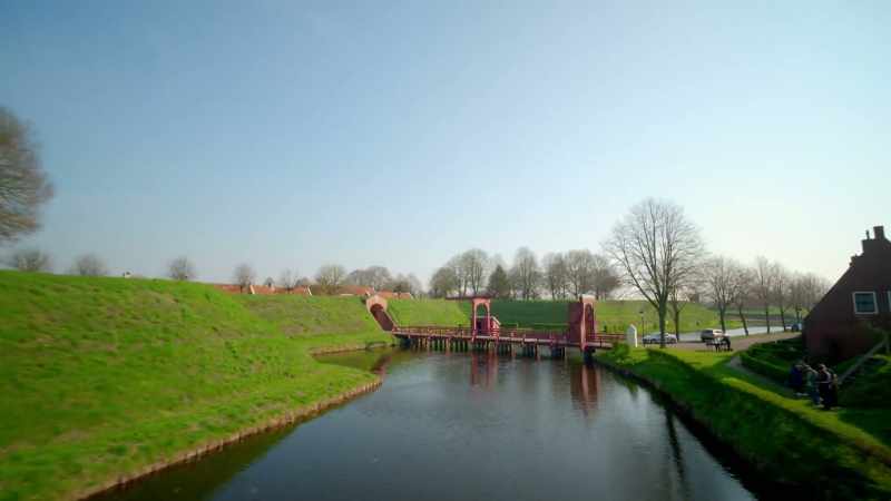 From above, Fort Bourtange's purpose becomes clear