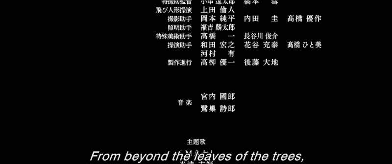 ��From beyond the leaves of the trees♪