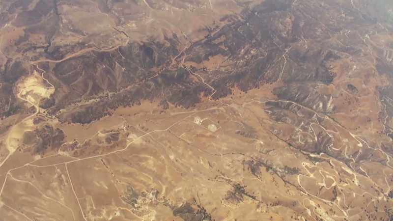 From five miles above the earth